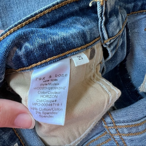 Rag & Bone | Nina High Rise Skinny Ankle Jean - Picture 14 of 15